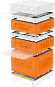 Изображение товара Улей Lyson Дадан На 12 Рамок / K123ORW (оранжевый/неокрашенный)