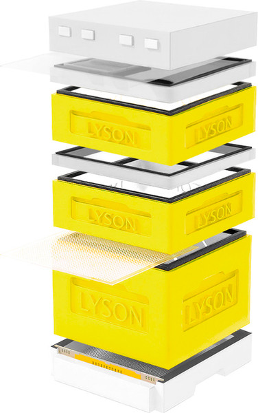 Изображение товара Улей Lyson Дадан На 12 Рамок / K123YW (желтый/неокрашенный)