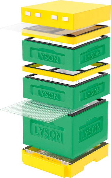 Изображение товара Улей Lyson Дадан На 12 Рамок / K123GY (зеленый/желтый)