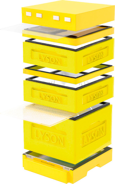 Изображение товара Улей Lyson Дадан На 12 Рамок / K123YY (желтый/желтый)