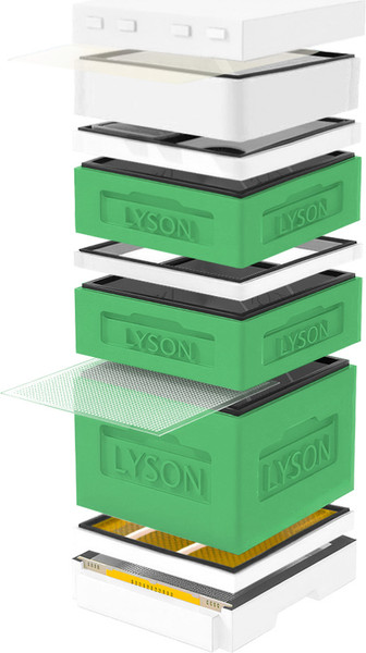 Изображение товара Улей Lyson Дадан На 12 Рамок / K125GW (зеленый/неокрашенный)