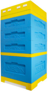 Изображение товара Улей Lyson Дадан На 12 Рамок / K126WG (неокрашенный/серый)