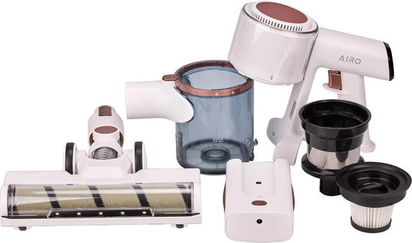 Изображение товара Вертикальный пылесос Airo VCT3025WD (белый/бронза)