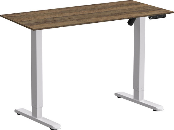 Изображение товара Стол с подъемным механизмом WellDesk WDE Basic 130x67.5х1.8 (белый/дуб санта-фе винтаж)