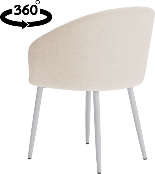 Изображение товара Стул Табурет Верона поворотный (бренди 03/каркас белый)