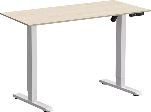 Изображение товара Стол с подъемным механизмом WellDesk WDE Basic 130x67.5х1.8 (белый/сосна аланд полярная)