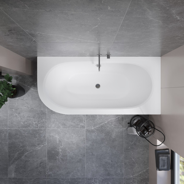 Изображение товара Ванна акриловая Lauter Bliss 150 P / 21201052P (с каркасом и сифоном 21Y11022 белый)