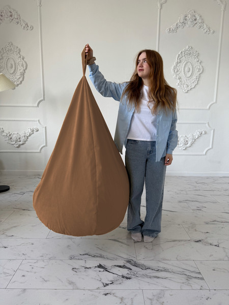 Изображение товара Бескаркасное кресло Flagman Груша Софт 130x85 XXL GXL.5-320 (Naomi 08 велюр)