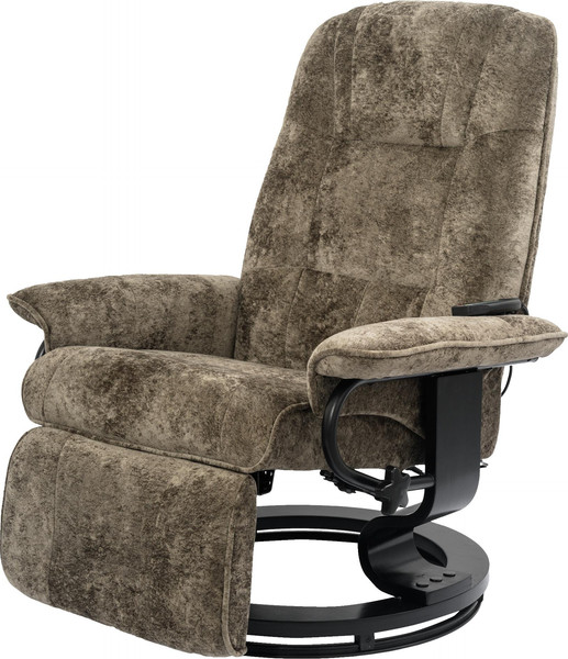 Изображение товара Массажное кресло Calviano 20 с пуфом (коричневый плюш)