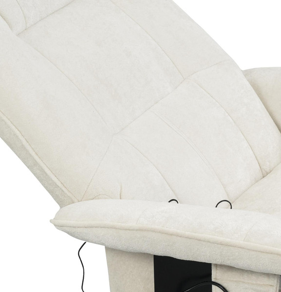 Изображение товара Массажное кресло Calviano 21 с пуфом (бежевый плюш)