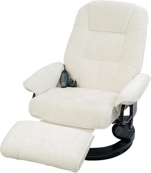 Изображение товара Массажное кресло Calviano 21 с пуфом (бежевый плюш)