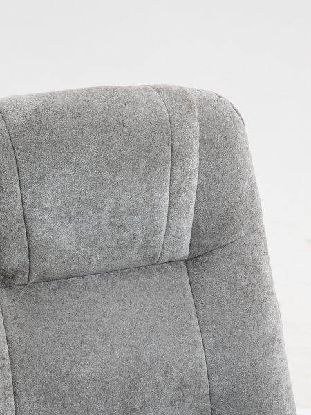 Изображение товара Массажное кресло Calviano 23 с пуфом (серый плюш)