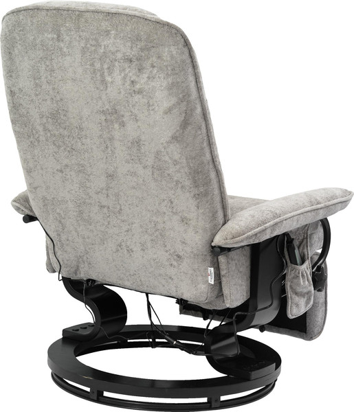 Изображение товара Массажное кресло Calviano 23 с пуфом (серый плюш)