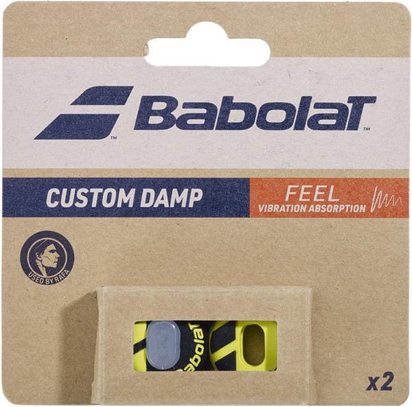 Изображение товара Виброгаситель для теннисной ракетки Babolat Custom Damp / 700130-142 (2шт, черный/желтый)