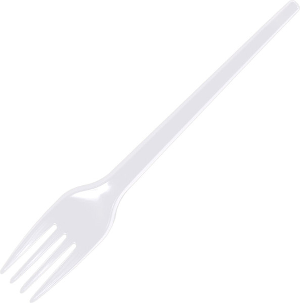 Изображение товара Набор одноразовых вилок Laima Бюджет / 600949 (100шт, белый)