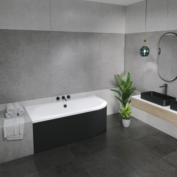 Изображение товара Ванна акриловая Lauter Bliss 170 L / 21201071L (с ножками и сифоном 21Y31002 белый)