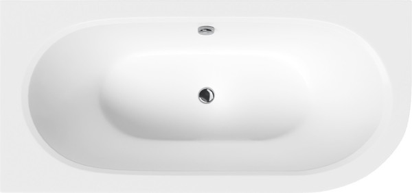 Изображение товара Ванна акриловая Lauter Bliss 170 L / 21201071L (с каркасом и сифоном 21Y11030 хром)