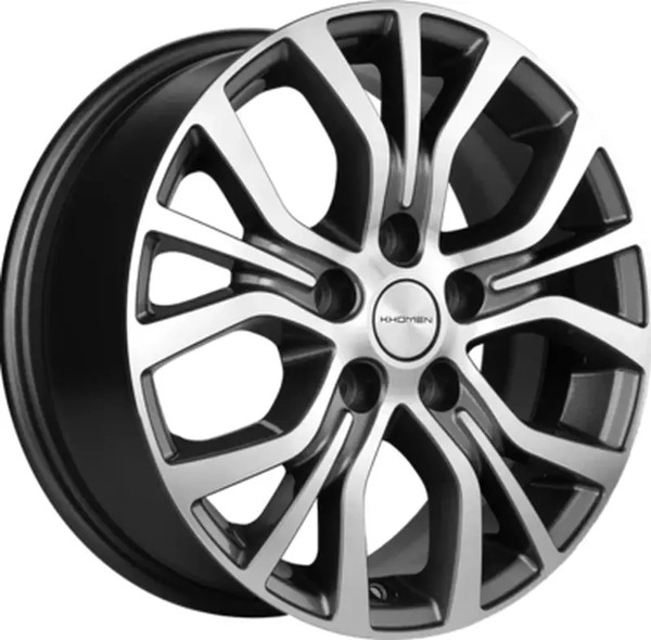 Изображение товара Литой диск Khomen KHW1608 Opel Zafira 16x6.5" 5x110мм DIA 65.1мм ET 43мм Gray FP