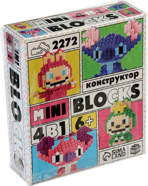 Изображение товара Микроконструктор Unicon Mini Blocks. Веселые друзья / 10901289