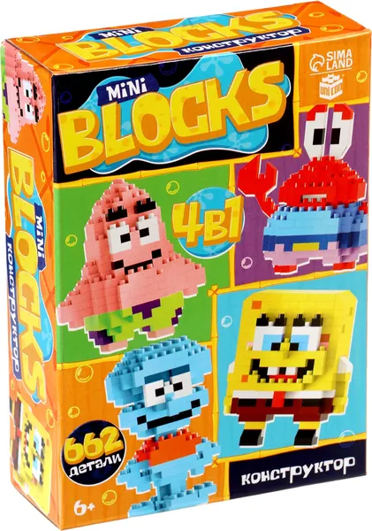 Изображение товара Микроконструктор Unicon Mini Blocks. Подводный мир / 10906397