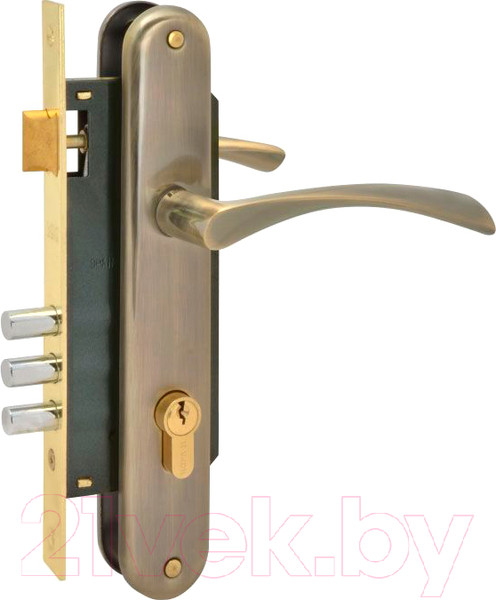 Изображение товара Замок врезной Нора-М N100-85 М (старая бронза)