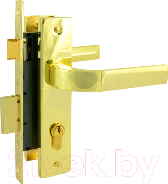 Изображение товара Замок врезной Нора-М N107-70 Л (золото)
