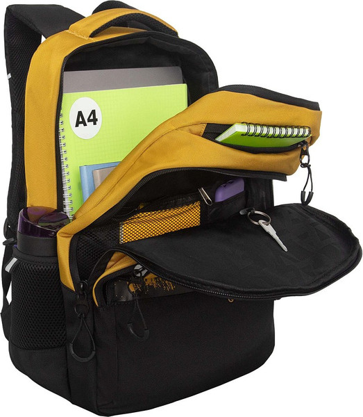 Изображение товара Школьный рюкзак Grizzly RU-630-2 (черный/хаки)