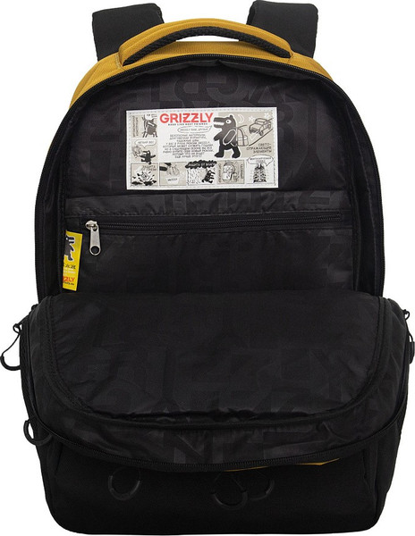 Изображение товара Школьный рюкзак Grizzly RU-630-2 (черный/хаки)