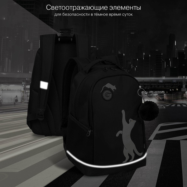 Изображение товара Школьный рюкзак Grizzly RG-663-7 (черный)