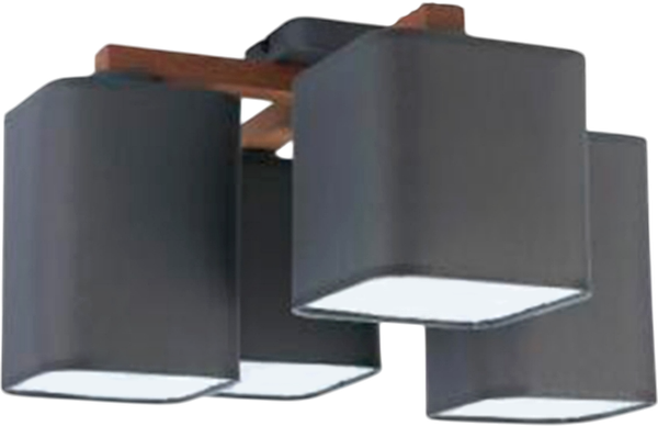 Изображение товара Люстра AksHome Quadro 4xE27 (серый)