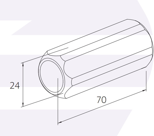Изображение товара Забивная головка для штыря заземления Terrazn 21063