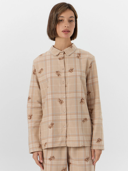 Изображение товара Пижама Mark Formelle 592368 (р.170-84-90, клетка с мишки на песочном)