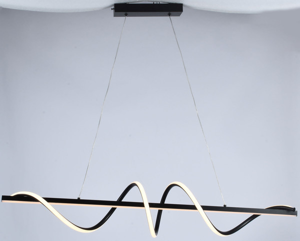 Изображение товара Потолочный светильник AksHome Wave-2 LED (100 см, черный)