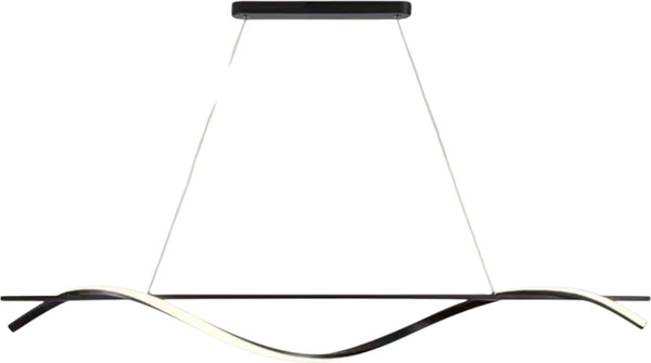 Изображение товара Потолочный светильник AksHome Wave LED (100 см, черный)