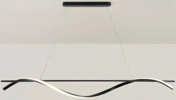 Изображение товара Потолочный светильник AksHome Wave LED (100 см, черный)