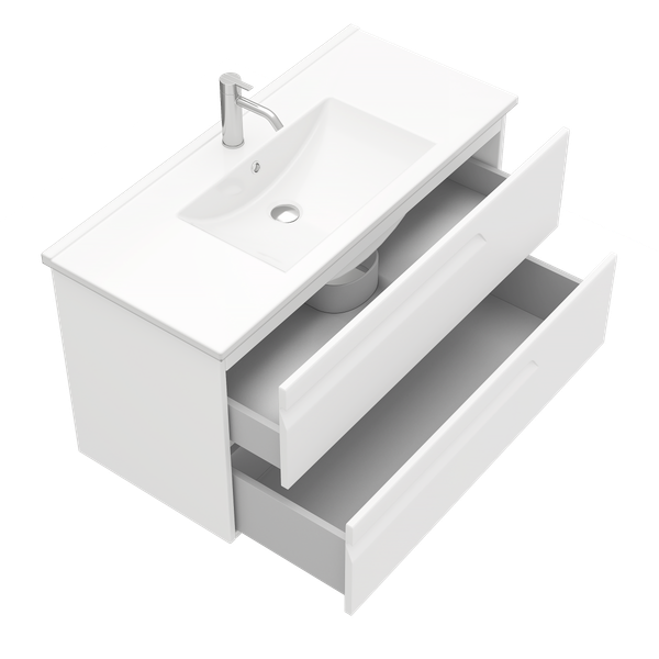 Изображение товара Тумба под умывальник Laparet Atlas 100 / LA-WCAB-100-122 (белый матовый)