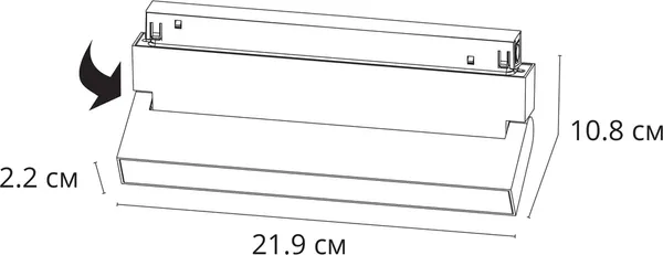 Изображение товара Трековый светильник Arte Lamp Linea A4669PL-1BK