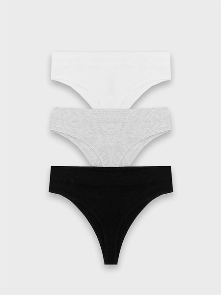 Изображение товара Комплект женских трусов Mark Formelle 412492-3 (р.90, белый-10/декор)