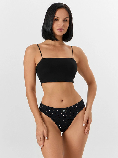 Изображение товара Трусы женские Mark Formelle 412542 (р.102, горошек на черном-2/декор)