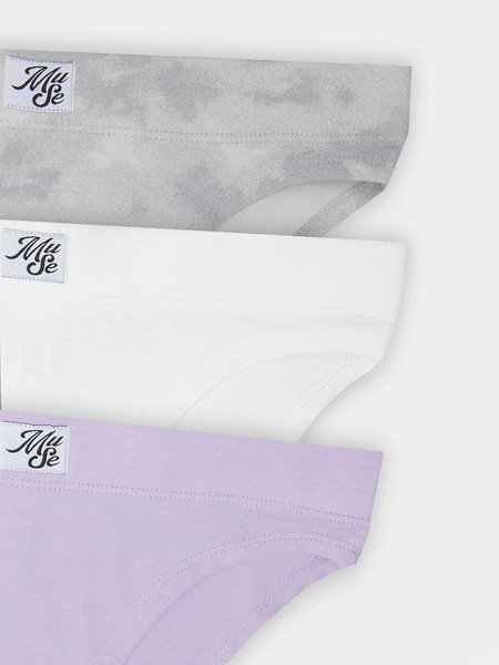Изображение товара Комплект женских трусов Mark Formelle 412542-3 (р.110, белый-1/декор)