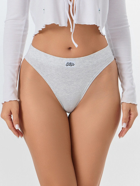 Изображение товара Комплект женских трусов Mark Formelle 412542-3 (р.102, серый меланж 4306-А-1/декор)