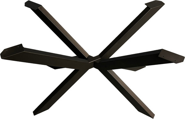 Изображение товара Обеденный стол Iva-Wood 160x80 Натуральный дуб (край натуральный, подстолье металл паук)