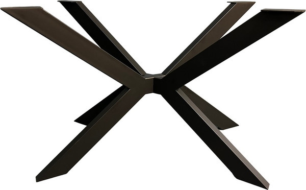 Изображение товара Обеденный стол Iva-Wood 160x80 Натуральный дуб (край натуральный, подстолье металл паук)