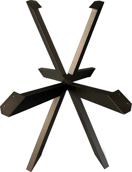 Изображение товара Обеденный стол Iva-Wood 180x80 Натуральный дуб (край натуральный, подстолье металл паук)