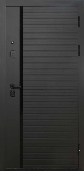 Изображение товара Входная дверь Форпост Топ-1 86x205 (правый, серый графит/белый)