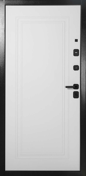 Изображение товара Входная дверь Форпост Топ-1 86x205 (правый, серый графит/белый)