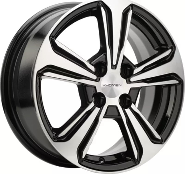 Изображение товара Литой диск Khomen KHW1502 Nexia 15x6" 4x100мм DIA 56.6мм ET 45мм Black FP