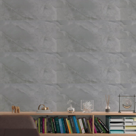 Изображение товара Панель ПВХ Grace Самоклеящаяся Мозаика Мрамор Атласный Графит (300х600)