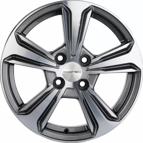Изображение товара Литой диск Khomen KHW1502 Vesta 15x6" 4x100мм DIA 60.1мм ET 50мм G-Silver FP
