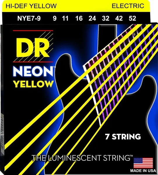 Изображение товара Струны для электрогитары DR Neon NYE7-9 9-52 7-Strings